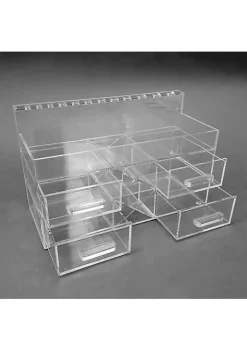 OnDisplay Acqua Luxury Handmade Acrylic Cosmetic/Makeup Organizer 11 OnDisplay Acqua Luxury Handmade Acrylic Cosmetic/Makeup Organizer -OnDisplay store Belk 187