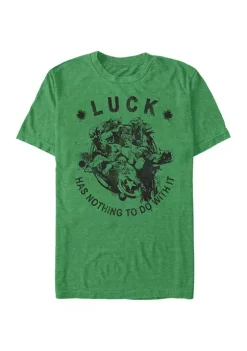 Marvel Avengers No Luck Just Skill Graphic Short Sleeve T-Shirt -OnDisplay store Belk 1876