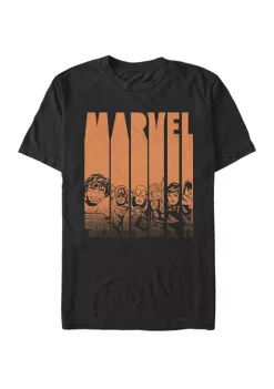 Marvel Avengers Big & Tall Classic Avengers Halloween Logo Short Sleeve Graphic T-Shirt