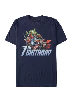 Marvel Avengers Avengers 7th Birthday Graphic Short Sleeve T-Shirt