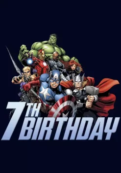Marvel Avengers Avengers 7th Birthday Graphic Short Sleeve T-Shirt -OnDisplay store Belk 1912