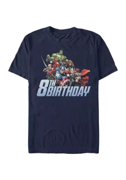 Marvel Avengers Avengers 8th Birthday Graphic Short Sleeve T-Shirt