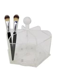 OnDisplay Dana Rotating Acrylic Cosmetic/Makeup Organizer Tray - Luxury Hand Made Crystal Clear Acrylic Spinning Vanity Organization Station -OnDisplay store Belk 198