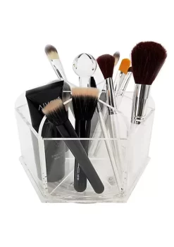 OnDisplay Dana Rotating Acrylic Cosmetic/Makeup Organizer Tray - Luxury Hand Made Crystal Clear Acrylic Spinning Vanity Organization Station -OnDisplay store Belk 200