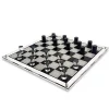 OnDisplay 3D Luxe Acrylic Checkers Set - Luxury Laser Cut Checkers Executive Board Game (Clear/Black) -OnDisplay store Belk 213