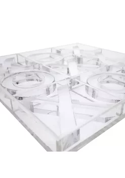 OnDisplay Luxe Acrylic Tic Tac Toe Set - Luxury Executive Board Game (Clear) -OnDisplay store Belk 222