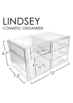 OnDisplay Cosmetic Makeup and Jewelry Storage Case Display - 5 Drawer Design - Perfect for Vanity, Bathroom Counter, or Dresser -OnDisplay store Belk 242