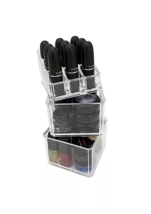 OnDisplay Harley 3 Tier Stacking Cosmetic/Jewelry Organizer Trays 4 OnDisplay Harley 3 Tier Stacking Cosmetic/Jewelry Organizer Trays - Image 2