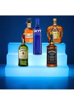 OnDisplay Luxe Wireless Rechargeable LED Lighted Bar Stage Display - Expandable Glowing Liquor Bottle Shelf - Light Show Display for Bar or Man Cave -OnDisplay store Belk 251