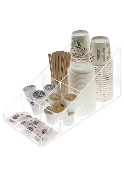 OnDisplay Java Joe Acrylic Breakroom.Kitchen Coffee Station Organizer for Cups/Lids/Sugar/Tea/Stirrers -OnDisplay store Belk 259