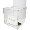 OnDisplay 10" Luxe Acrylic Clear Wedding Card Money Box w/Hinged Lid and Removable Sign - Lucite Gift/Money Box - Bar Mitzvah/Birthday/Sweet 16/Anniversary (Clear) -OnDisplay store Belk 290