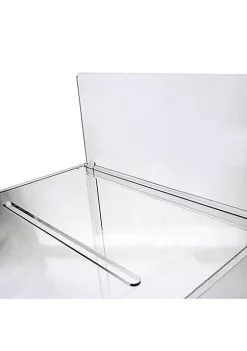 OnDisplay 10" Luxe Acrylic Clear Wedding Card Money Box w/Hinged Lid and Removable Sign - Lucite Gift/Money Box - Bar Mitzvah/Birthday/Sweet 16/Anniversary (Clear) -OnDisplay store Belk 293