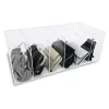 OnDisplay Deluxe Acrylic 6 Slot Purse Organizer - Multi-Section Clear Lucite Clutch/Small Handbag Station -OnDisplay store Belk 329