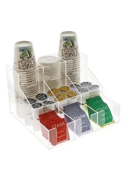 OnDisplay Kona Kai Acrylic Break Room Coffee Station Organizer for Cups/Lids/Sugar/Coffee Pods/Tea and more -OnDisplay store Belk 354