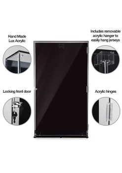 OnDisplay Lux UV Locking Acrylic Wall Mount/Freestanding Jersey Display Case - Baseball/Hockey/Basketball/Football/Soccer - All Sport Jersey Clear Case -OnDisplay store Belk 370