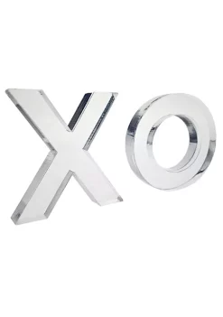 OnDisplay Luxe Acrylic Tic Tac Toe Set - Executive Crystal Clear Laser Cut Acrylic Game (Clear) -OnDisplay store Belk 380