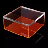 OnDisplay Electric Neon Luxe Clear Acrylic Storage Treasure Box - Medium
