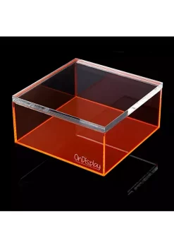 OnDisplay Electric Neon Luxe Clear Acrylic Storage Treasure Box - Medium -OnDisplay store Belk 405