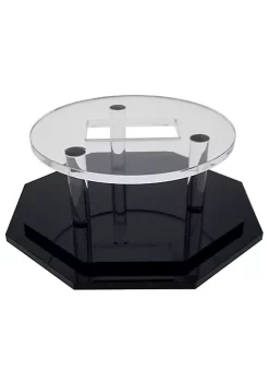 OnDisplay Deluxe UV-Protected Hockey Puck Display Case - Octagon Black Base -OnDisplay store Belk 442