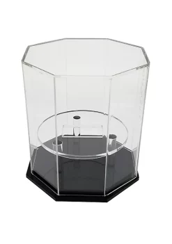 OnDisplay Deluxe UV-Protected Hockey Puck Display Case - Octagon Black Base -OnDisplay store Belk 443