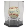 OnDisplay Deluxe UV-Protected Baseball/Tennis/Softball Display Case - Octagon Black Base