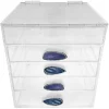 OnDisplay Ultimate Diva Cosmetic Organization Station - 12" Cube - Gold/Silver Agate (Blue/Silver) -OnDisplay store Belk 461
