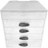 OnDisplay Ultimate Diva Cosmetic Organization Station - 12" Cube - Gold/Silver Agate (Black/Silver) -OnDisplay store Belk 465