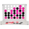 OnDisplay Luxe Acrylic Four In A Row Game w/Acrylic Storage Box - 4-In-A-Row Classic Executive Board Game (Pink/Black) -OnDisplay store Belk 487