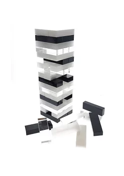 OnDisplay 3D Luxe Acrylic Stacking Tower Puzzle Game - Tumbling Block Game (Clear/Opaque/Blk/White) -OnDisplay store Belk 506