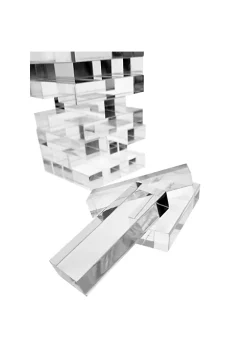 OnDisplay 3D Luxe Acrylic Stacking Tower Puzzle Game- Tumbling Block Game (Clear) -OnDisplay store Belk 525