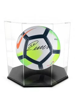 OnDisplay Deluxe Octagon UV-Protected Basketball/Soccer Ball Display Case - Black Base -OnDisplay store Belk 527
