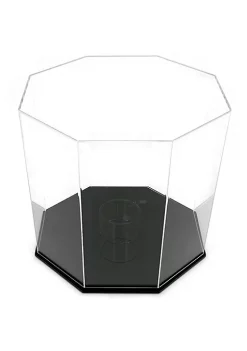 OnDisplay Deluxe Octagon UV-Protected Basketball/Soccer Ball Display Case - Black Base -OnDisplay store Belk 528