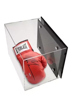 OnDisplay Deluxe UV-Protected Boxing Glove Display Case - Black Base - Luxe Handmade Acrylic Case for Boxing Glove, Die-Cast Cars, Baseball Mitt and more -OnDisplay store Belk 565
