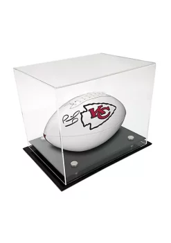 OnDisplay Deluxe UV-Protected Football/Rugby Ball Display Case - Rectangular Clear Lucite Stage Protection Box -OnDisplay store Belk 575