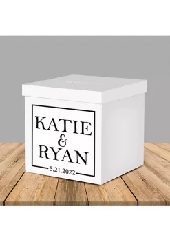 OnDisplay 10" Luxe Acrylic White Wedding Card Box w/Lid - Lucite Gift/Money Box - Bar Mitzvah/Birthday/Sweet 16/Anniversary (White) -OnDisplay store Belk 590