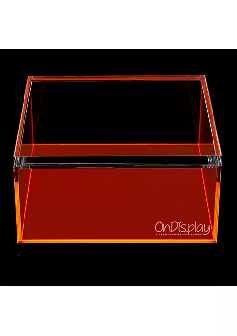 OnDisplay Electric Neon Luxe Clear Acrylic Storage Treasure Box - Large 6 OnDisplay Electric Neon Luxe Clear Acrylic Storage Treasure Box - Large - Image 4