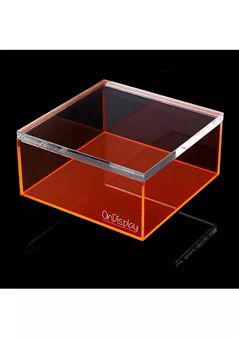 OnDisplay Electric Neon Luxe Clear Acrylic Storage Treasure Box - Large 7 OnDisplay Electric Neon Luxe Clear Acrylic Storage Treasure Box - Large - Image 5