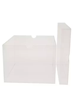 OnDisplay Luxury Acrylic Shoe Box - Clear Lucite Shoebox with Lid (Tall/XL) -OnDisplay store Belk 614