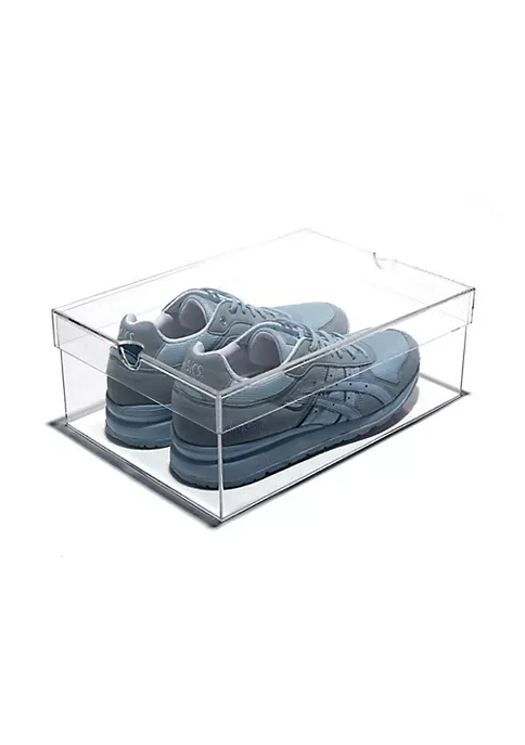 OnDisplay Luxury Acrylic Shoe Box - Clear Lucite Shoebox with Lid (Large/Men's) 5 OnDisplay Luxury Acrylic Shoe Box - Clear Lucite Shoebox with Lid (Large/Men's) - Image 3