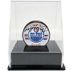 OnDisplay Deluxe UV-Protected Hockey Puck Display Case - Angle Black Base -OnDisplay store Belk 619