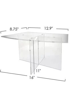 OnDisplay Cross Tier Acrylic Display Rack/Stand - Clear Food Display Stage for Parties, Weddings, Birthdays (11" Height) -OnDisplay store Belk 629