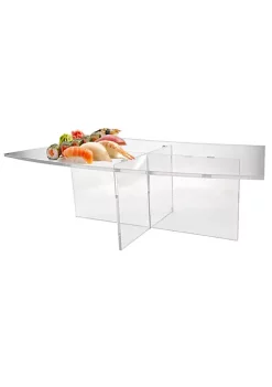 OnDisplay Cross Tier Acrylic Display Rack/Stand - Clear Food Display Stage for Parties, Weddings, Birthdays (5" Height) -OnDisplay store Belk 686