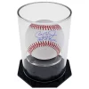 OnDisplay Deluxe UV-Protected Baseball/Tennis Display Case - Round Black Base -OnDisplay store Belk 687
