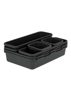 OnDisplay 8pc Interlocking Drawer Organization System - Black -OnDisplay store Belk 704