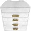 OnDisplay Ultimate Diva Cosmetic Organization Station - 12" Cube - Gold/Silver Agate (Natural/Gold) -OnDisplay store Belk 711