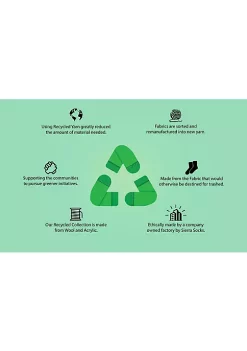 Sierra Socks Women Regenerated Wool Diabetic Outdoor Hiking Extra Wide Calf Socks -OnDisplay store Belk 750