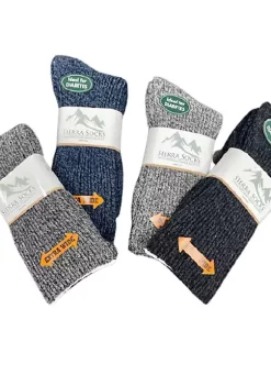 Sierra Socks Women Regenerated Wool Diabetic Outdoor Hiking Extra Wide Calf Socks -OnDisplay store Belk 756