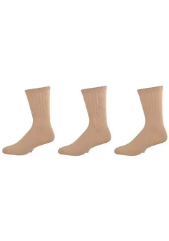 Sierra Socks Big Boys & Girls (Unisex) Classic Dress Uniform Ribbed 3 Pair Pack Crew Socks -OnDisplay store Belk 769