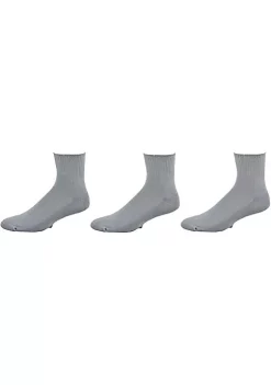 Sierra Socks Diabetic Arthritic Cotton Ankle Cushioned 3 Pair Pack Men Socks