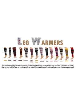 Sierra Socks Girl's Stripe Lambswool Knee Hi Leg Warmers -OnDisplay store Belk 779